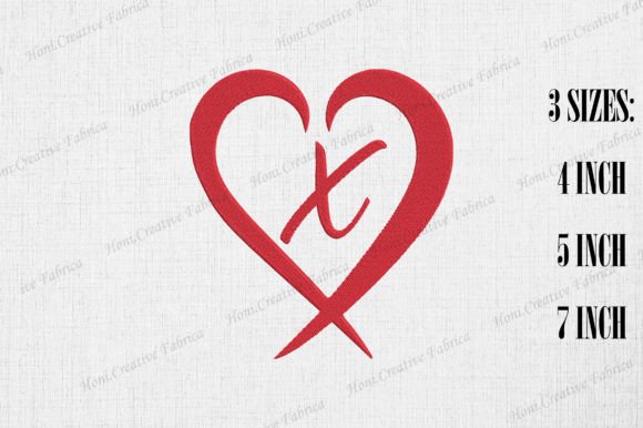 Review: Letter X with Heart Valentine’s Day Design