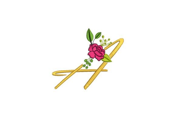 Reviewing Letter a with Rose for Boutique Sweatshirts
