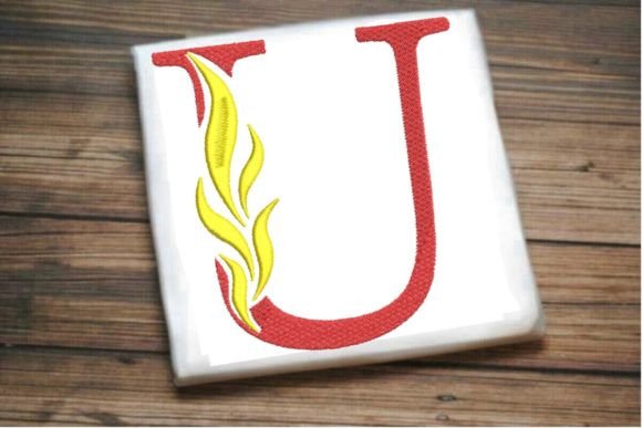 Reviewing the U Letter Beautiful Fire Alphabet Design